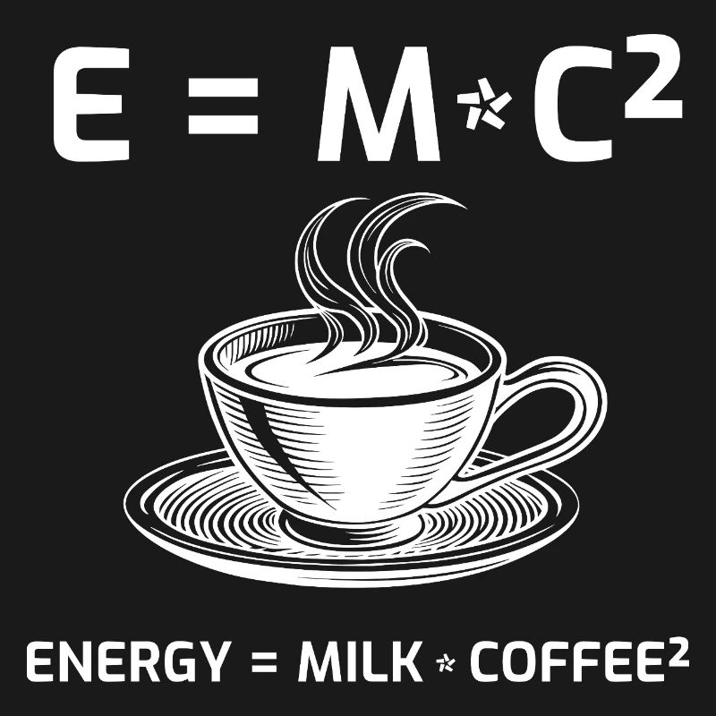 Kaffeetrinker Kaffeeformel E=MC2