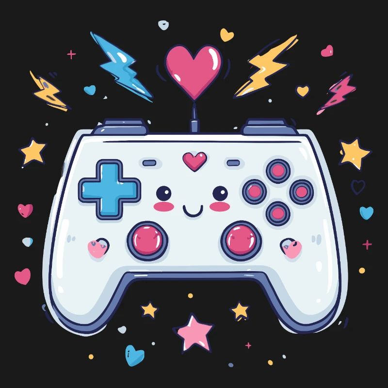 Herzcontroller Doodle Pixel Pop