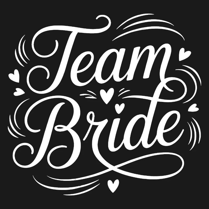 Motif de script de l’équipe Bride