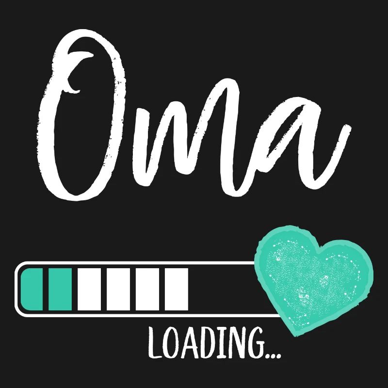 Oma Loading Herz Enkel Junge Werdende Großmutter