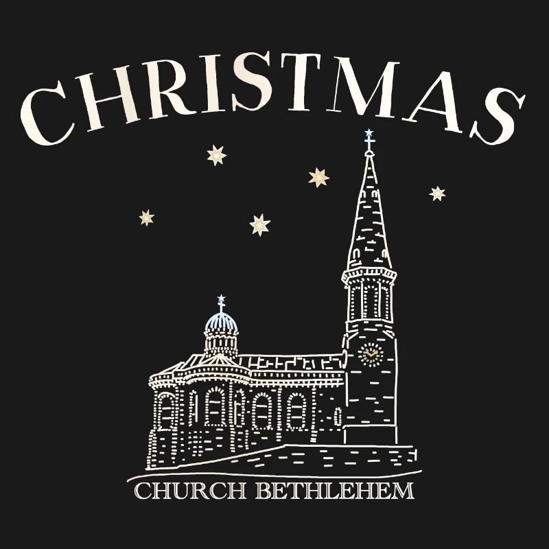 Weihnachtskirche Bethlehem Zeichnung