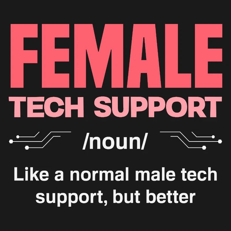 Tech Support Frau Definition IT Admin Computer