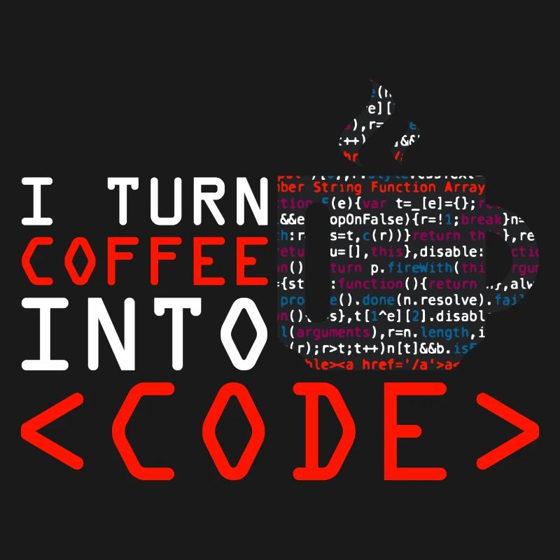 Programmers generate code from coffee