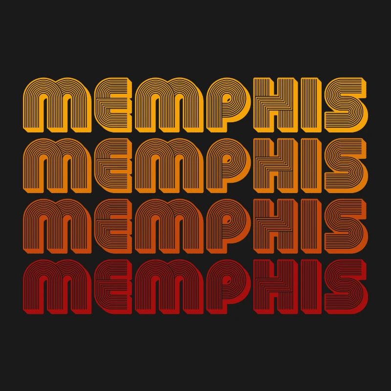 Memphis Gradient Block Pattern