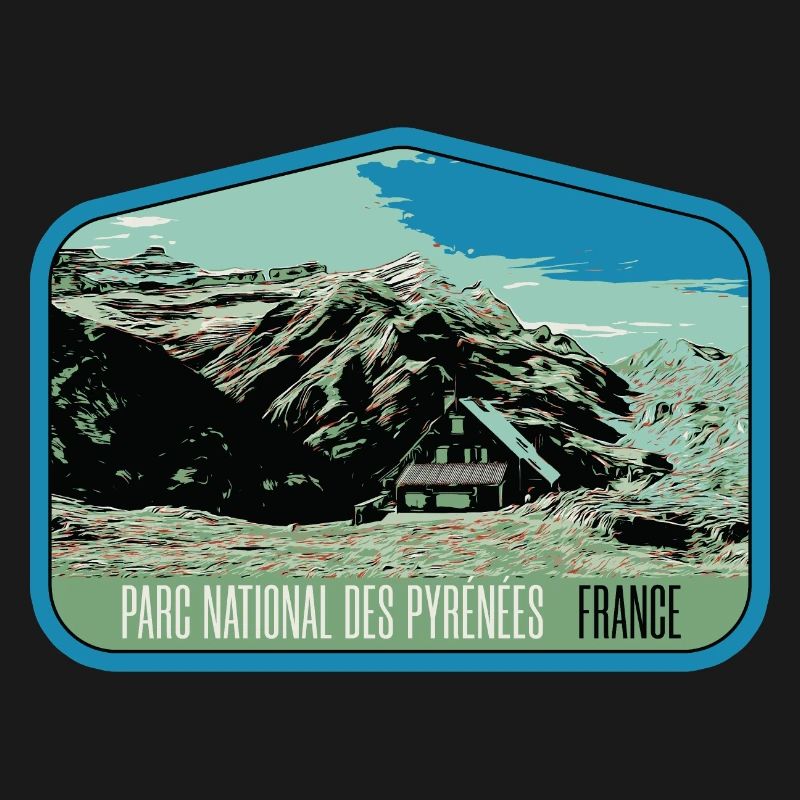 Pyrenees Landscape Escutcheon: Authentic Nature