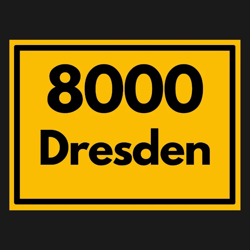 OLD POSTCODE POSTCODE RETRO 8000 DRESDEN ELBE