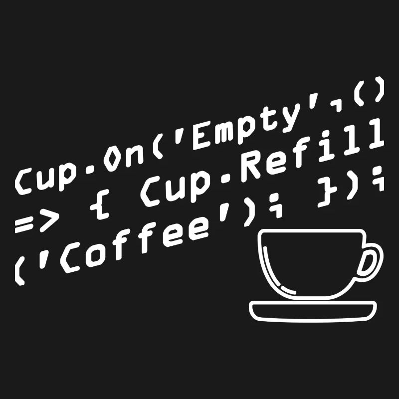 Programmers generate code from coffee