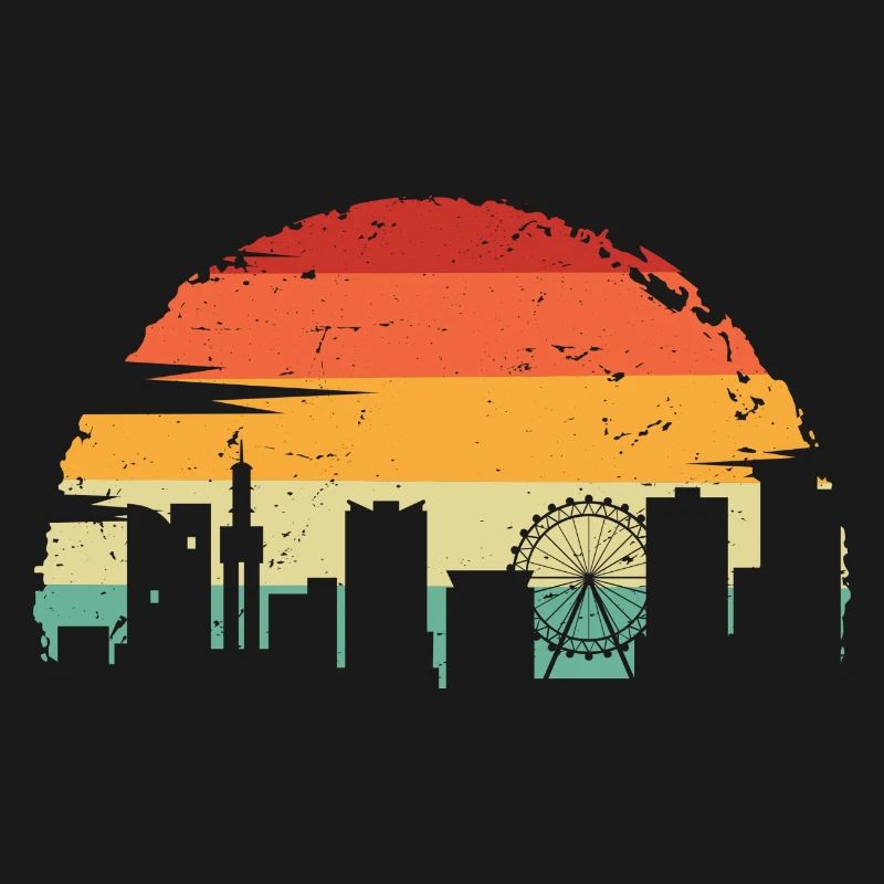 Sunset Skyline Gradient