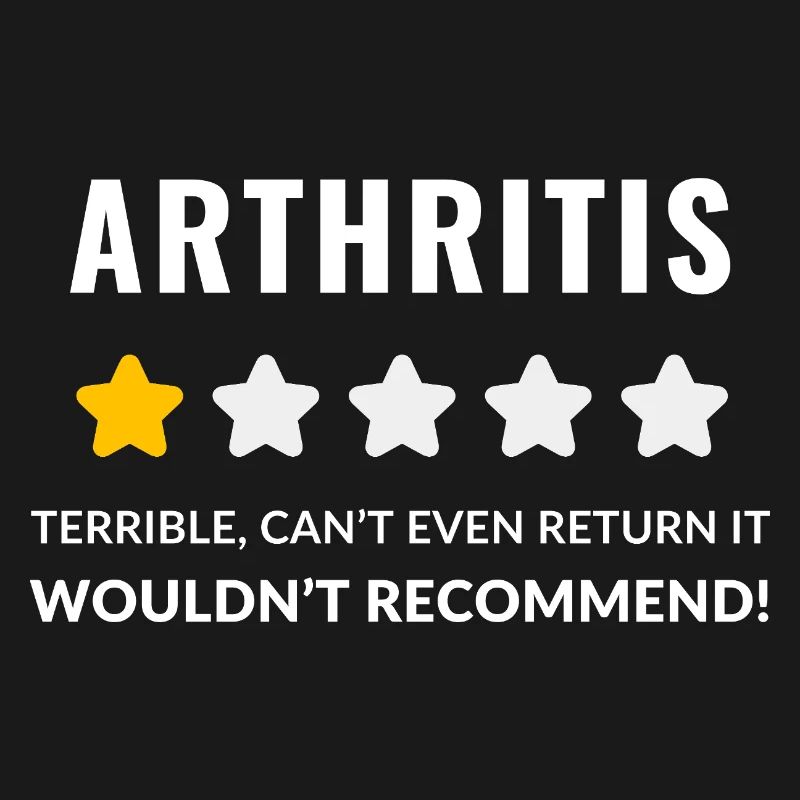 Conception typographique audacieuse pour la sensibilisation à l'arthrite