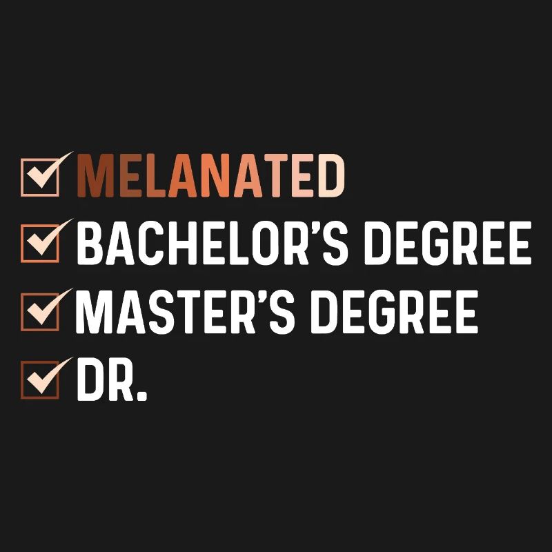 Melanierter Bachelor-Master Dr. – HBCU Pride