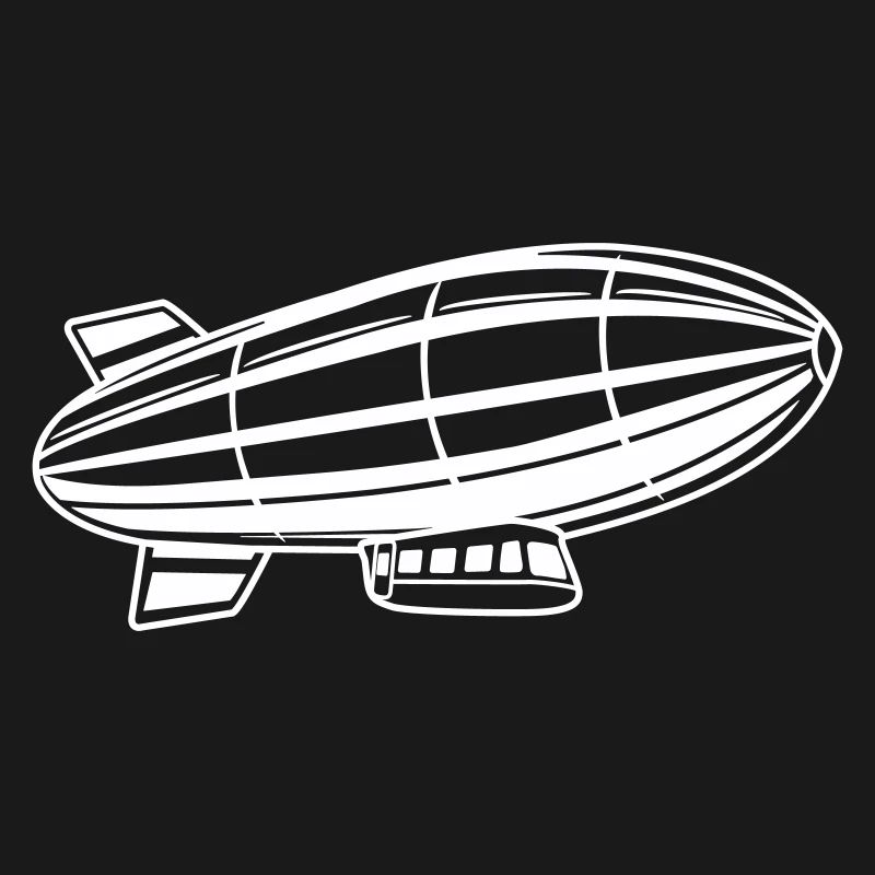 Silhouette de dirigeable Zeppelin