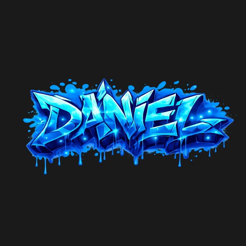 Graffiti DANIEL Name Gift Ideal Printable