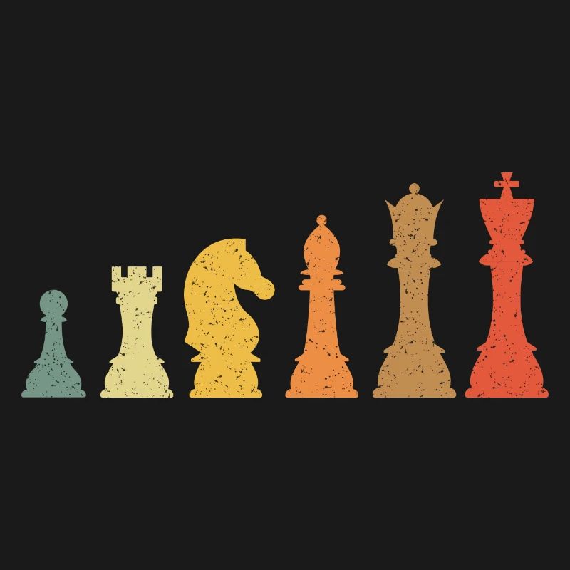 Chess Evolution Vintage Retro