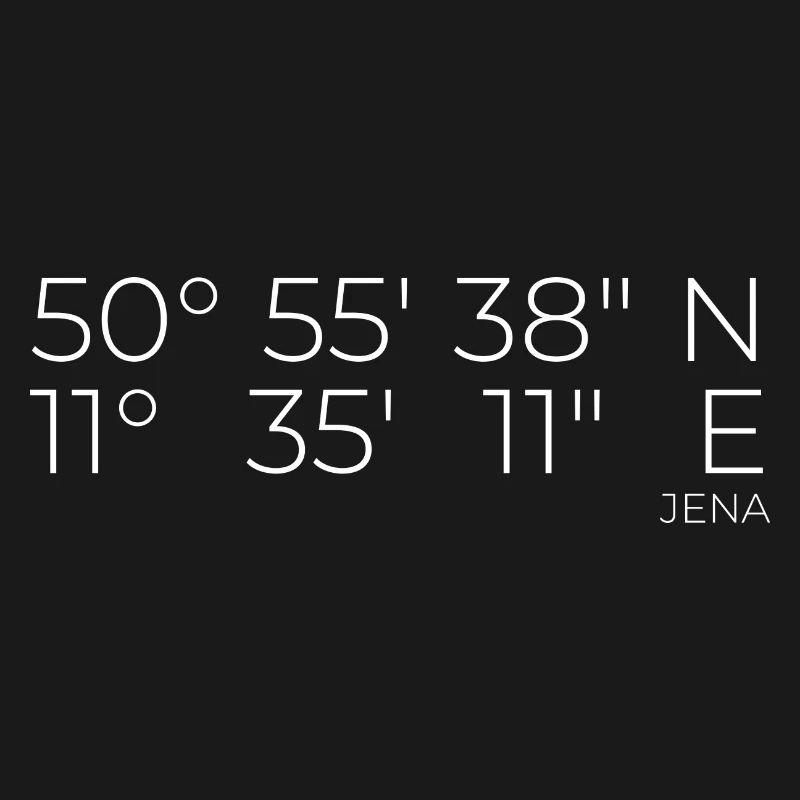 Coordinates Jena, Thuringia