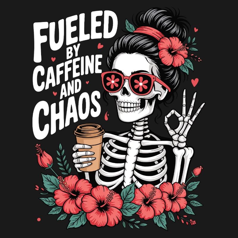 Mutter Koffein Mutter Skelett Kaffee