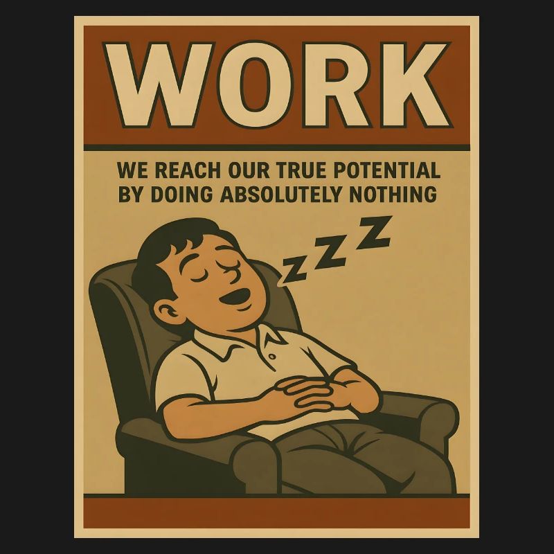 Doing nothing at work, true potential