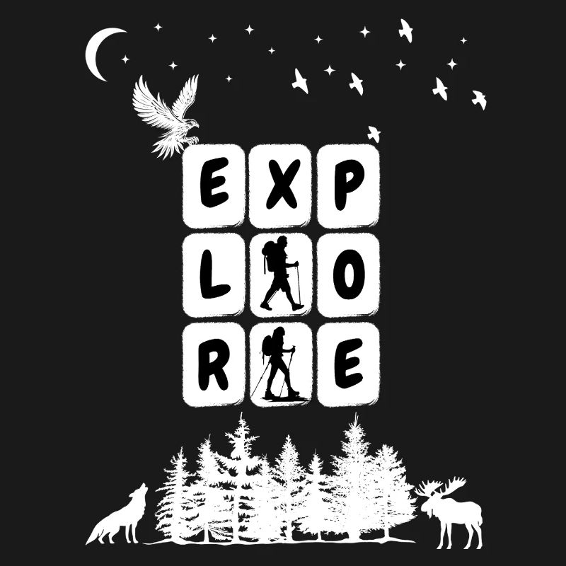 Graphique Explorer le camping