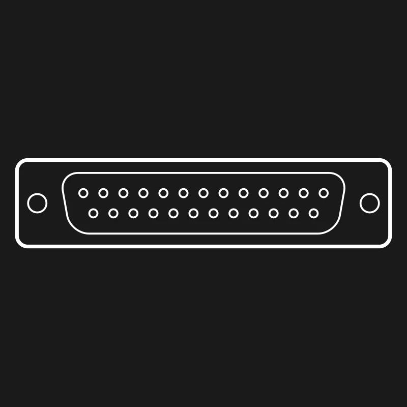 DB 25 Connector Parallel, Drucker