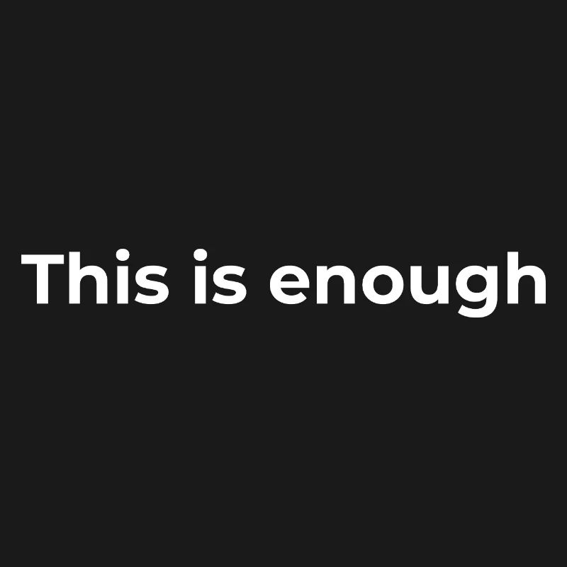 Don d’affirmation | Ça suffit, White