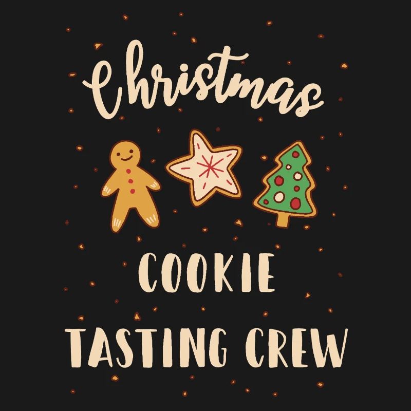 Équipe de dégustation de biscuits de Noël