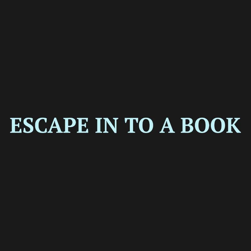 Entfliehen Sie in ein Buch - Eisblaues Statement