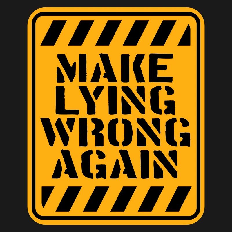 Logo de déclaration politique « Make Fooling Wrong Again »