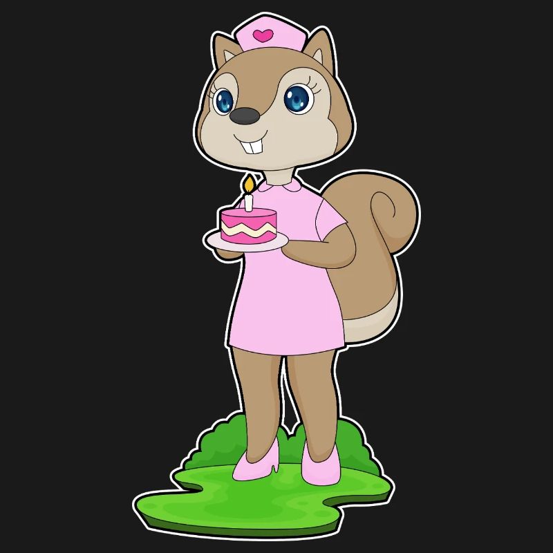 Eichhörnchen Geburtstag Krankenschwester