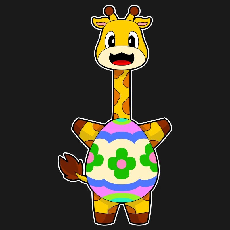 Giraffe Easter Easter Egg
