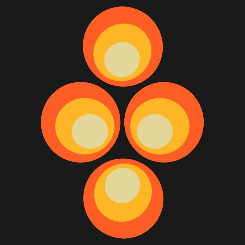 70s Circles Pattern