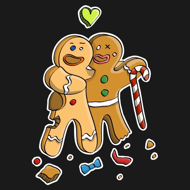 Omino di pan di zenzero / Figurine Amicizia e litigio
