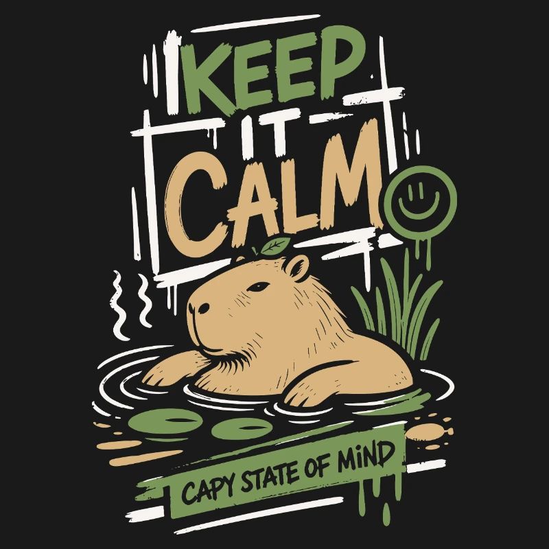 Keep It Calm Capy State Mind