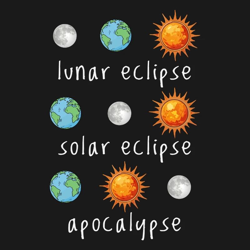 Lunar Eclipse Solar Eclipse Apocalypse Humor