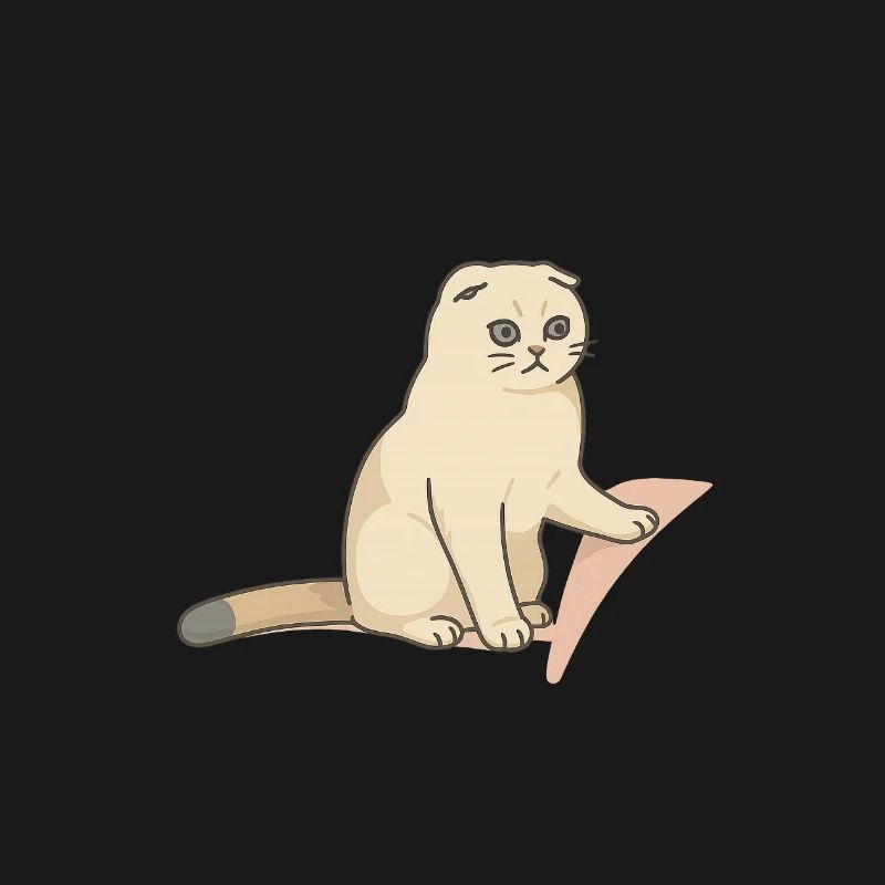 Chat mignon avec une expression mélancolique