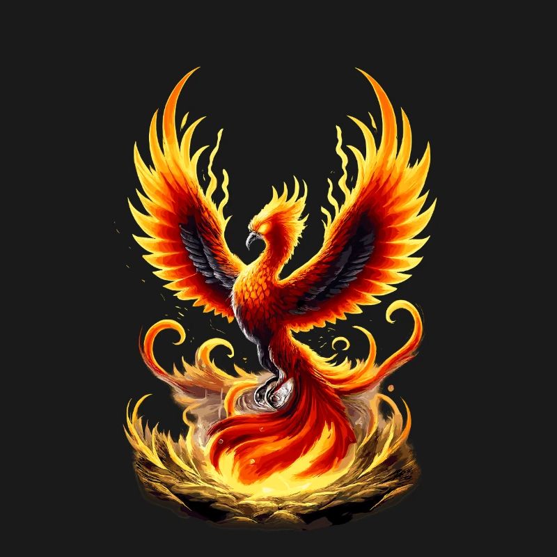 Fire Phoenix Flame Vortex