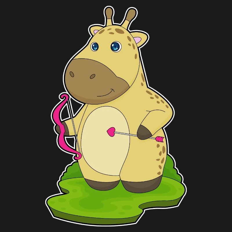 Giraffe Bogenschütze Bogen