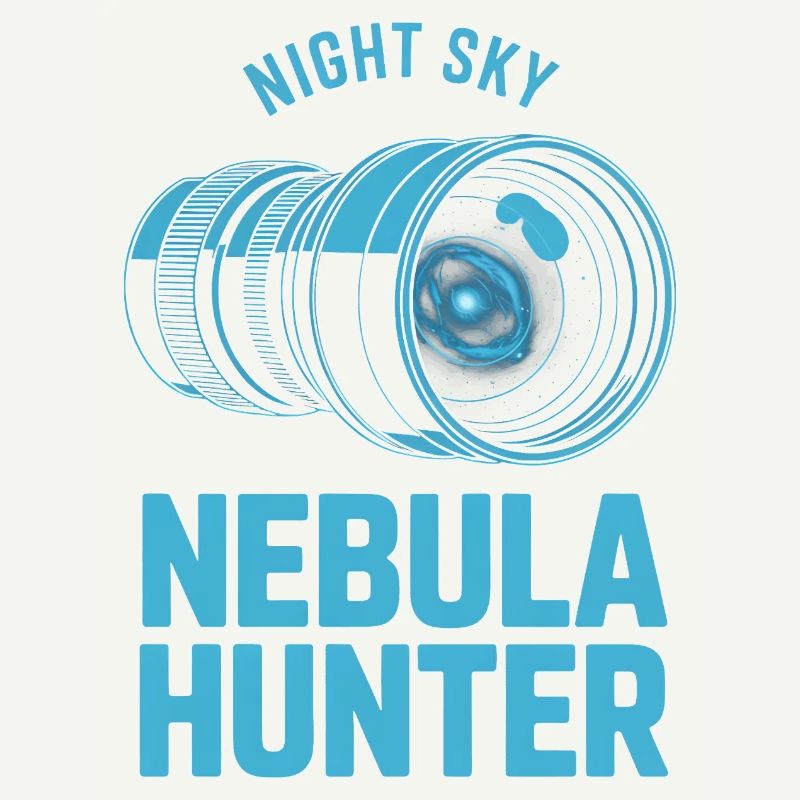 Nebula Hunter Night Sky Teleskop-Tee