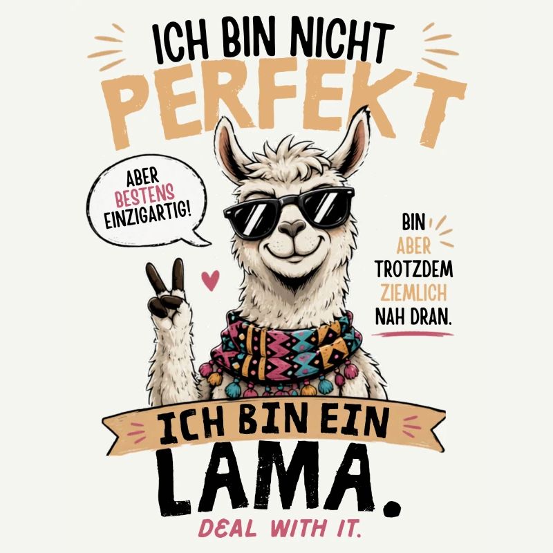 Perfekt: Einzigartige Llama-Style Illustration
