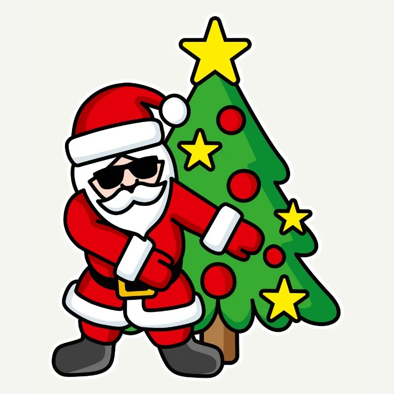 Weihnachtsmann-Weihnachtsbaum FLOSS DANCE FLOSSING