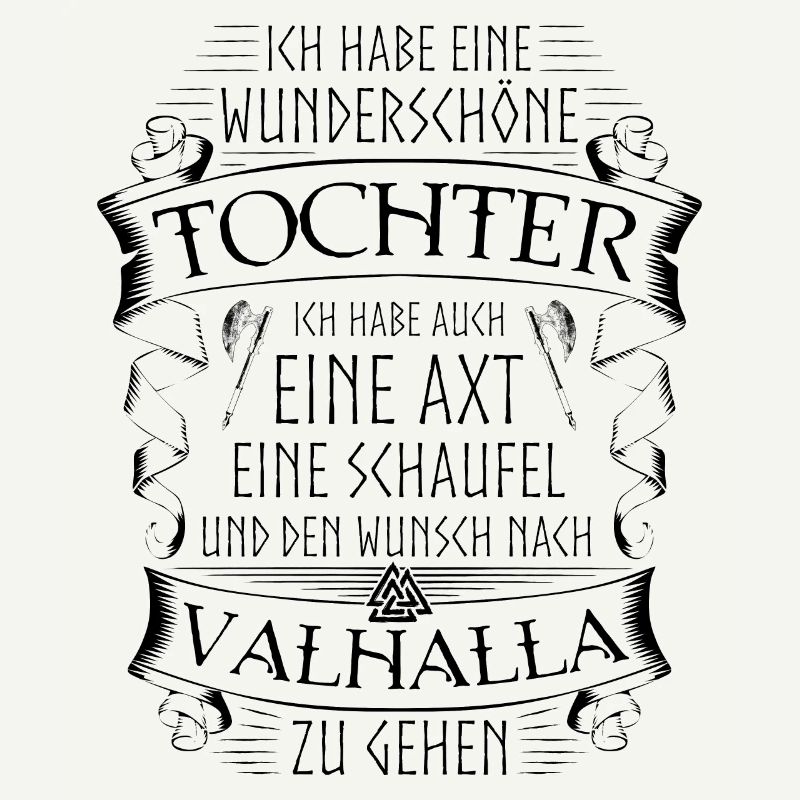 Vater Tochter Wikinger Spruch Valknut Valhalla