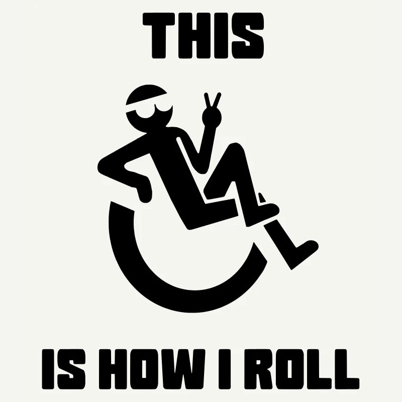 C’est comme si je me roulais dans mon fauteuil roulant*