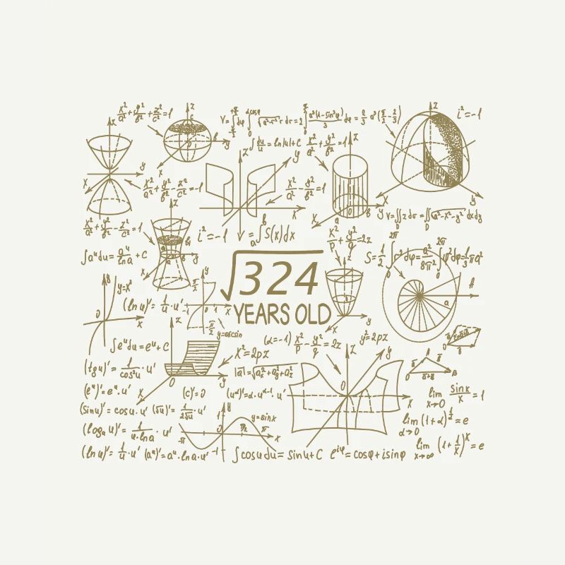 18th Birthday Math Math Student Mathefan