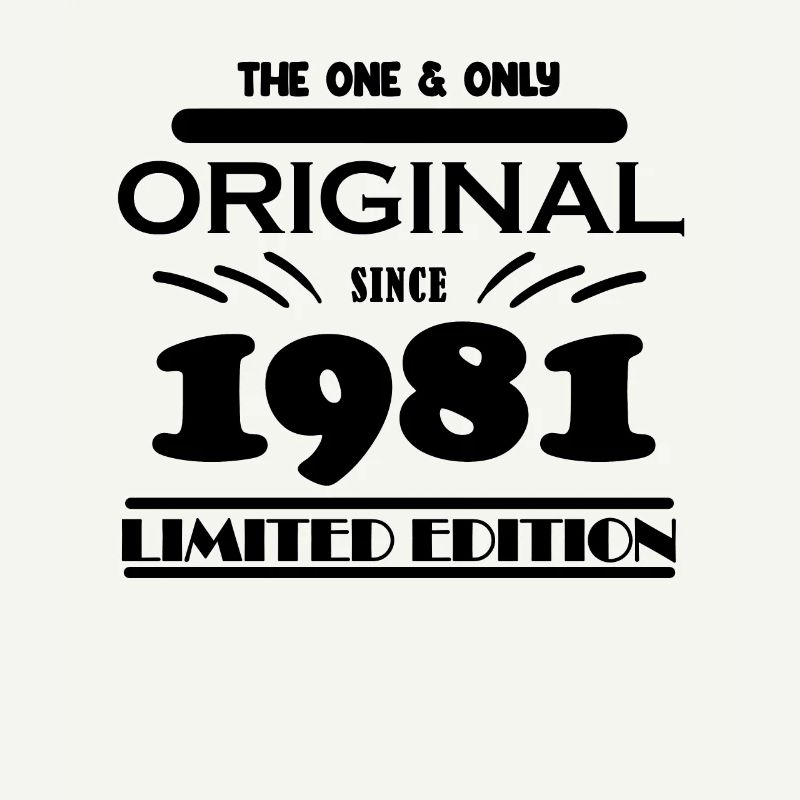 1981 - Année de construction 1981 - Naissance 1981