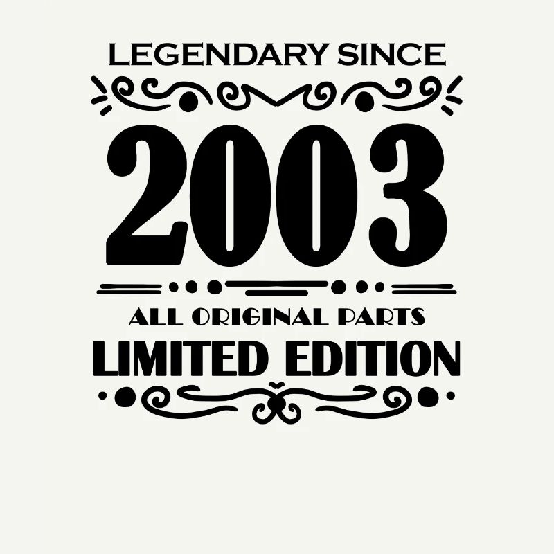 2003 - Né 2003 - Année de construction 2003