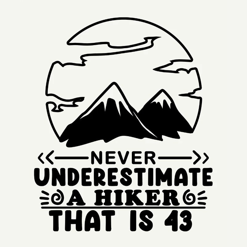 Mountain Wanderer 43rd Birthday 43 years old Gift