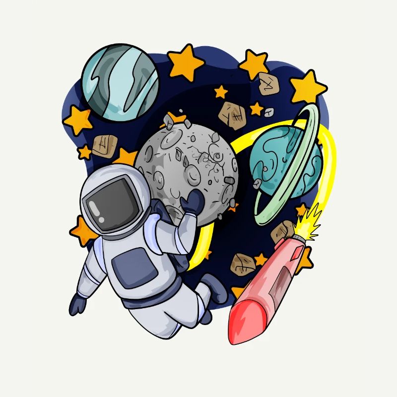 Astronaute dans l’espace
