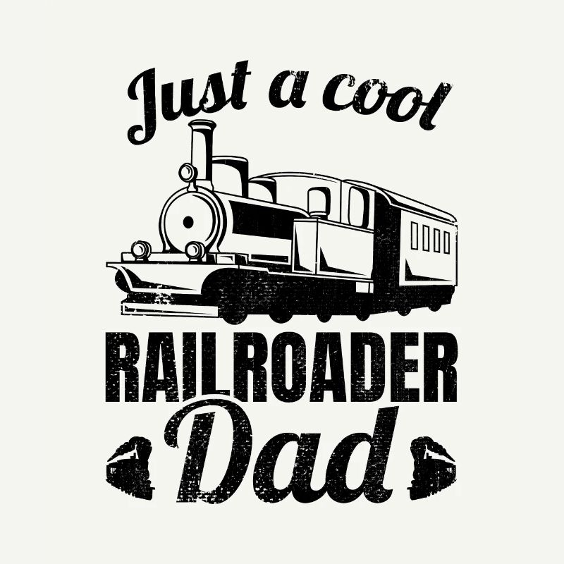 Nur ein cooler Eisenbahn Papa