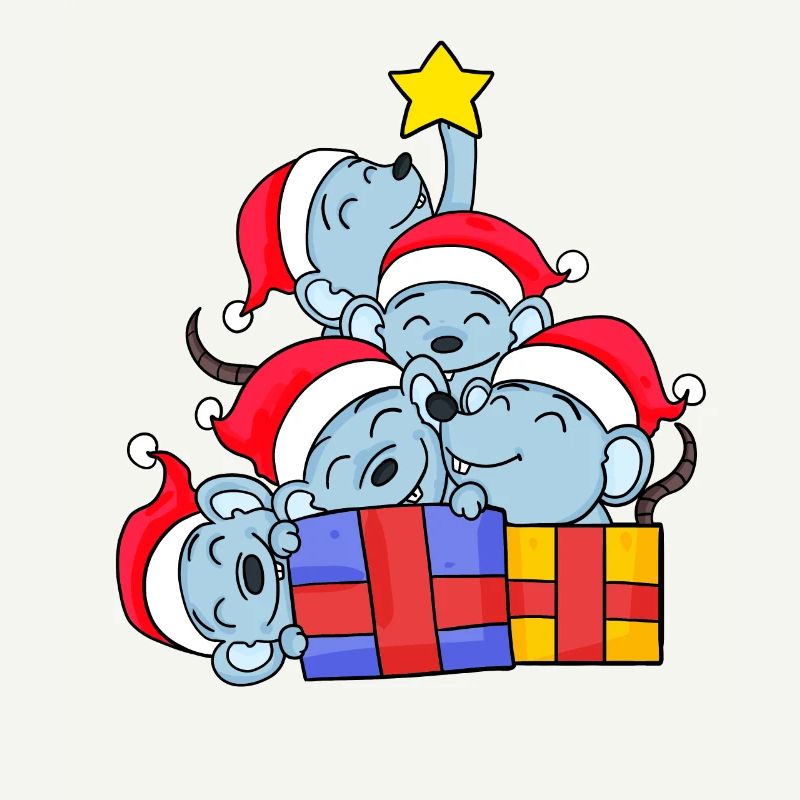 Mouse Tree Christmas Christmas Tree