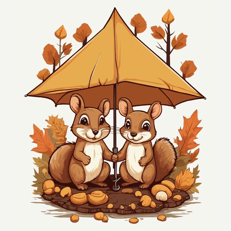 Süße Eichhörnchen