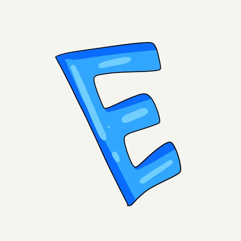 Buchstabe E Anfangsbuchstabe