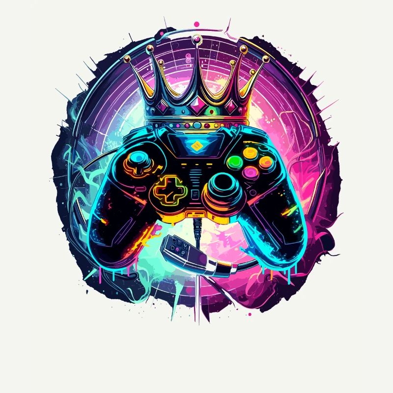 Gaming Controller with Headset and Crown